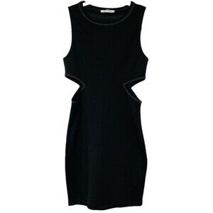 Zara Trafaluc Cut Out Mini Dress Minimalist Scoop Neck Sleeveless Rom-Com Dress